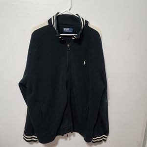 Vintage Polo Ralph Lauren Track Jacket Mens Size XXL Full Zip Navy